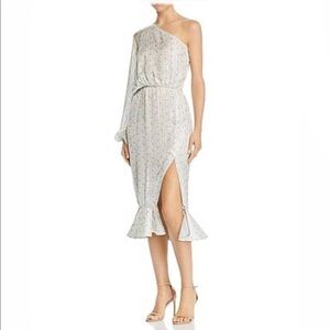 NWT HEMANT & NANDITA dress sana one shoulder NWT XL $358